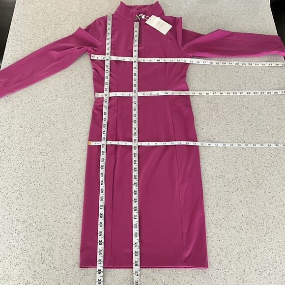 Vitality Balance Fuchsia Tati Long Sleeve Dress 1/4 Zip Athletic Exercise L - Picture 7 of 14